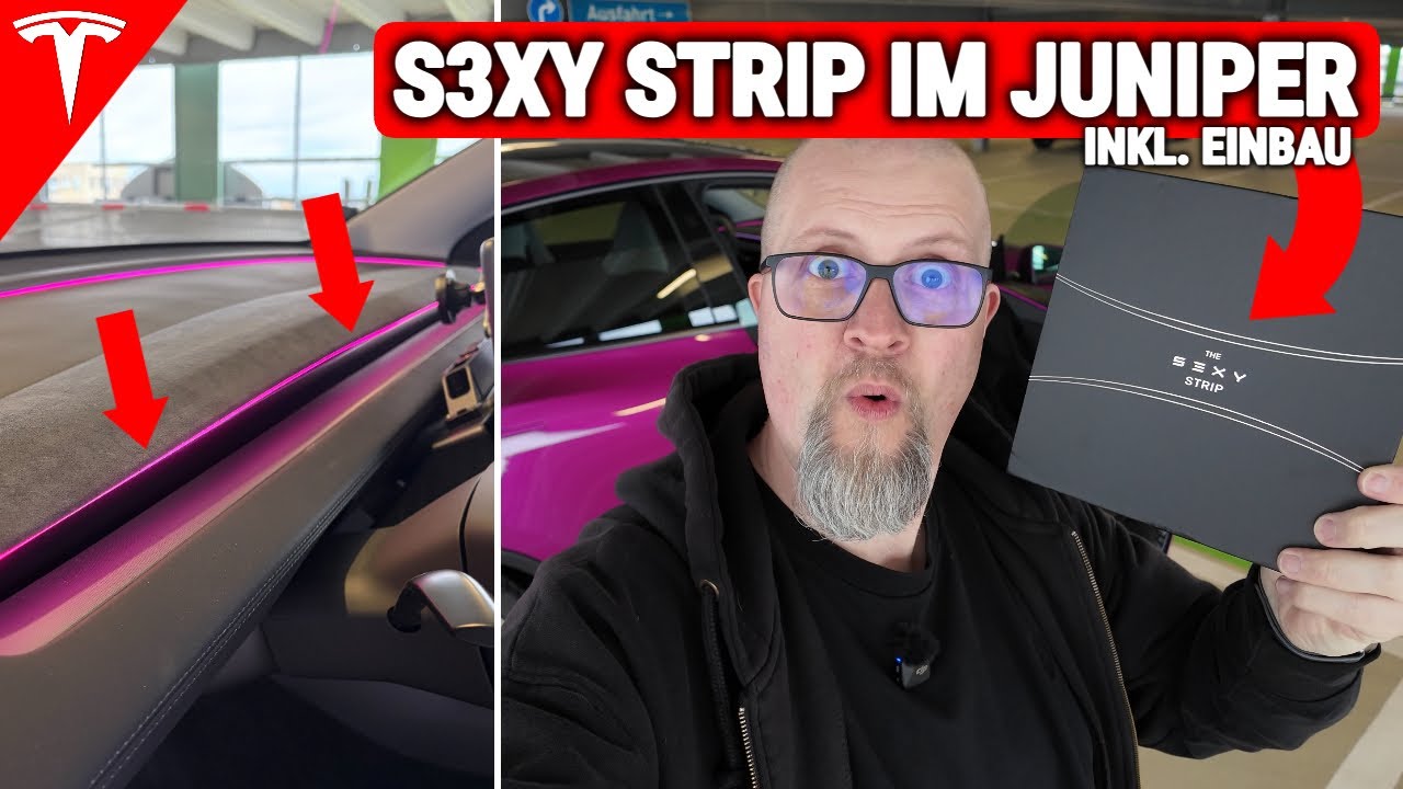 TESLA Model Y JUNIPER – So baust du den S3XY STRIP richtig ein! 💡 Keine sichtbaren Kabel!