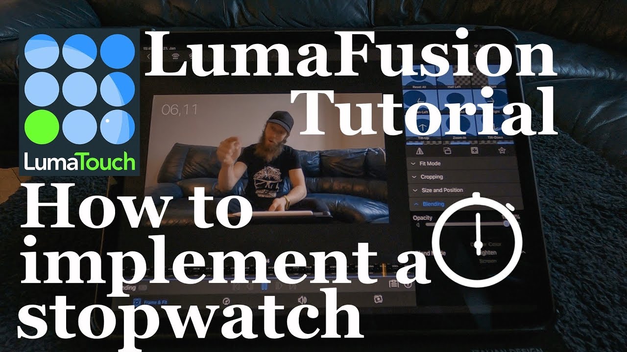 LumaFusion Tutorial - How to implement a stopwatch in your videos