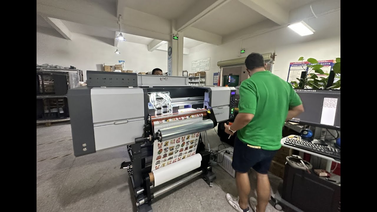 UV Roll to Roll DTF printer printing and Laminating film Automatically all in one printing machine