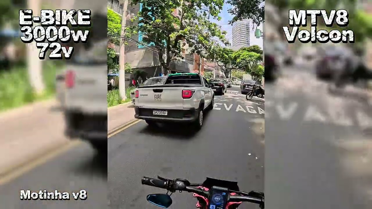 DESAFIO DAS LADEIRAS: Da Pompeia à Vila Madalena de E-Bike! Motinha v8 Volcon Brat 3000w⚡️