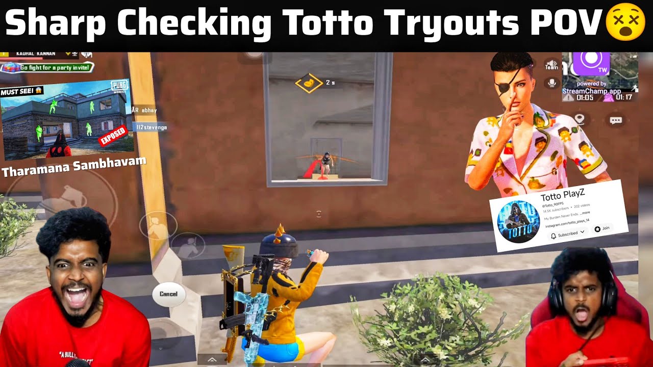 Is Totta a Hacker? Sharp Checking Totto POV😵| Tryouts Gameplay🔥| Must watch💯 #ravensharp 