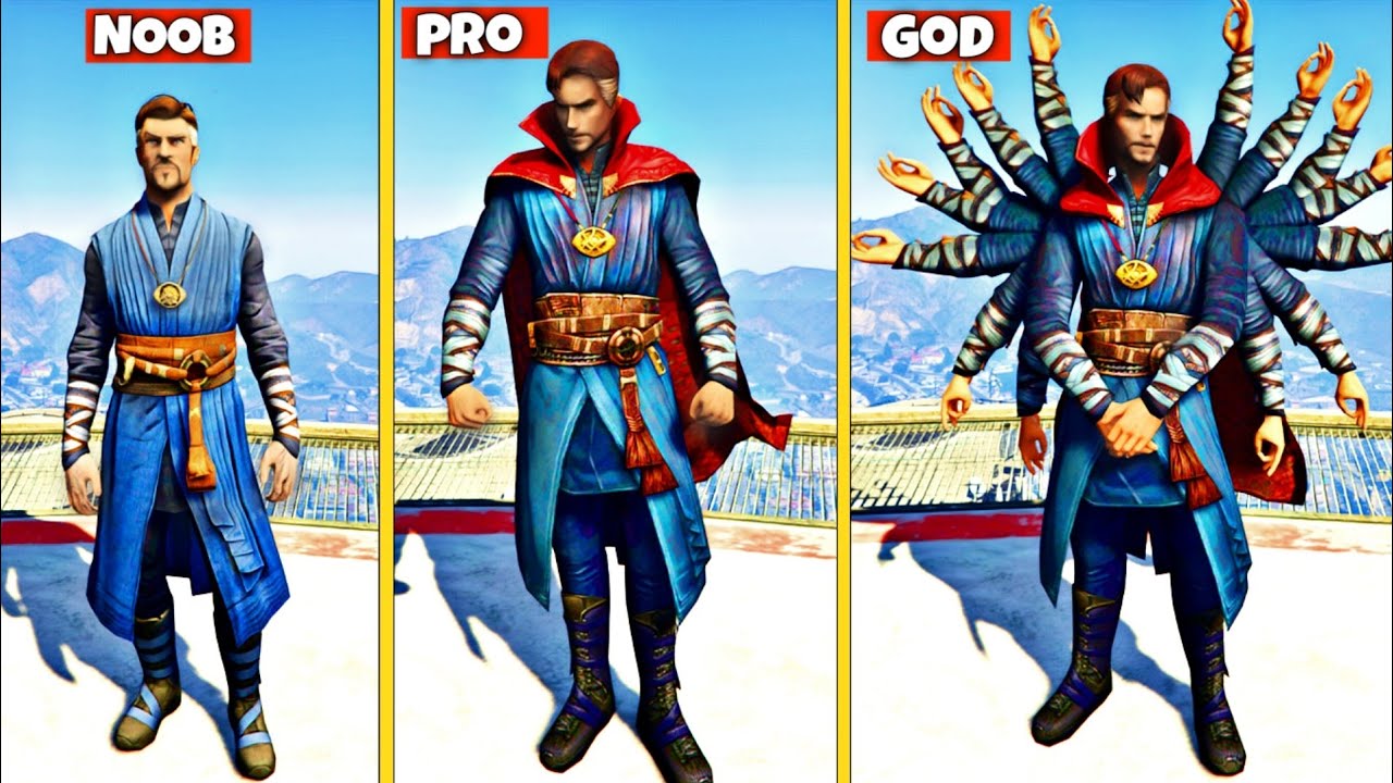 Upgrading NOOB DOCTOR STRANGE Into THE GOD DOCTOR STRANGE in GTA 5 ( GTA 5 MODS )