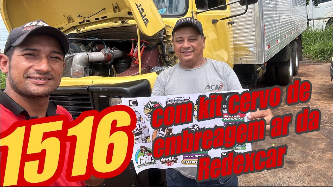 1516 com kit cervo de embreagem a ar da Redexcar mecânico especializado em adaptações