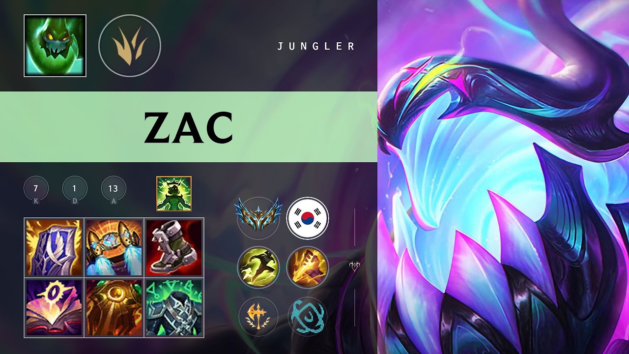 Zac Jungle vs Graves - KR Challenger Patch 26.10