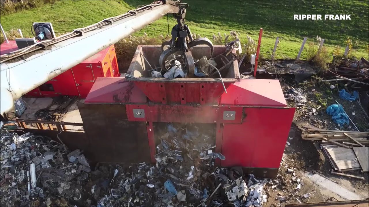 Metal scrap and car bodies pre-shredder