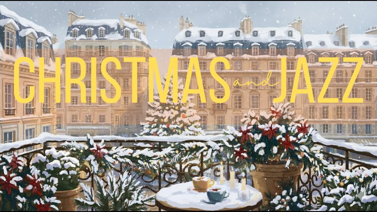 Christmas🎄  in Paris: A Jazzy Holiday Mood with Jazz 🎶  & coffee ☕️