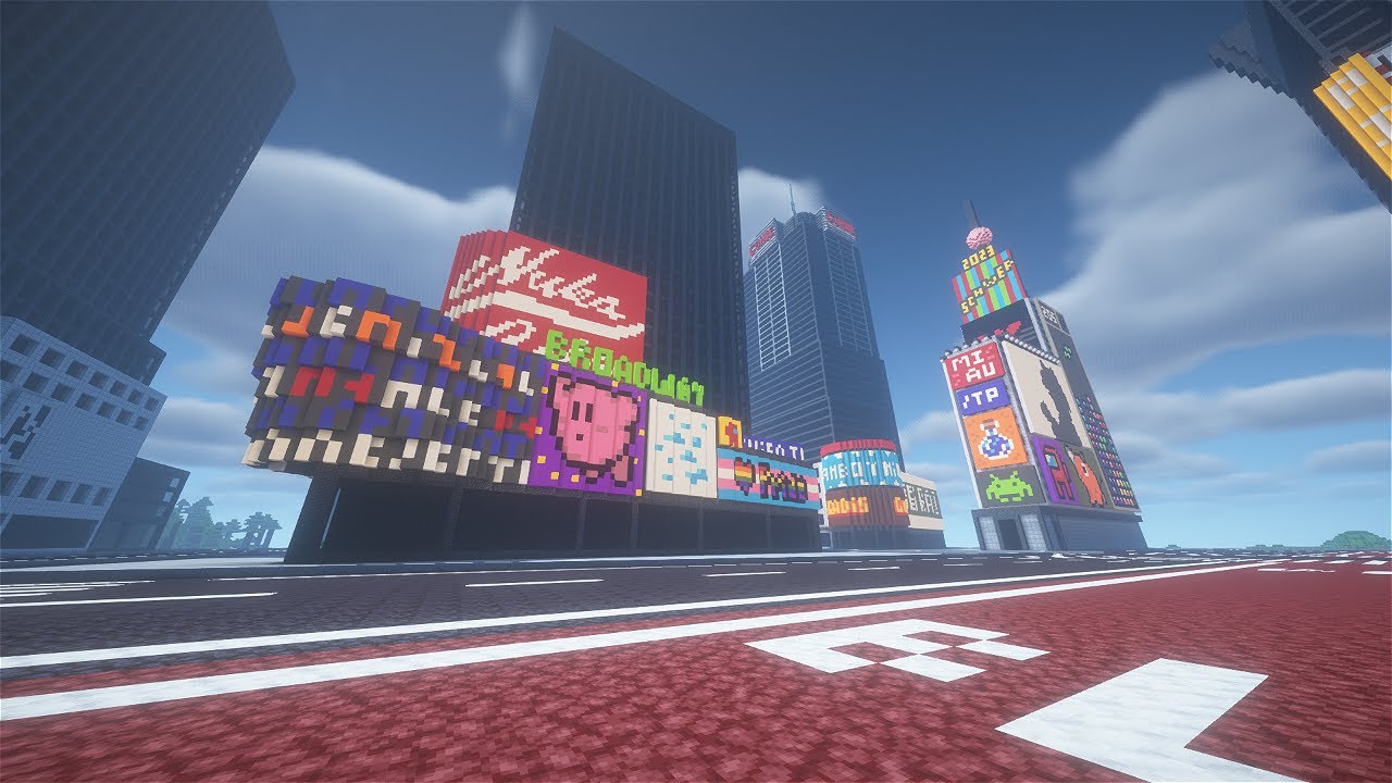 Broadway from civilization VI but in Minecraft
