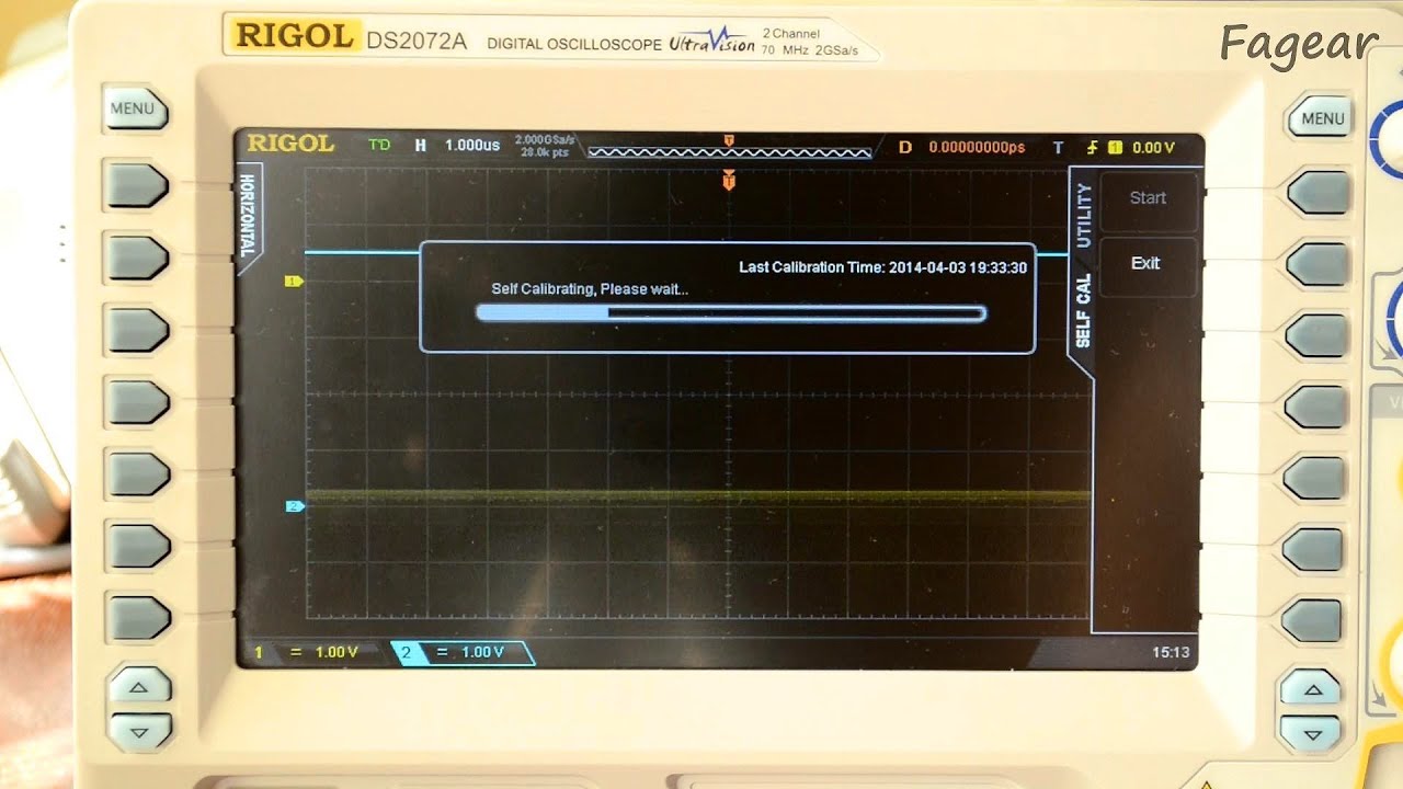 Самокалибровка Rigol DS2072A (DS2000A)