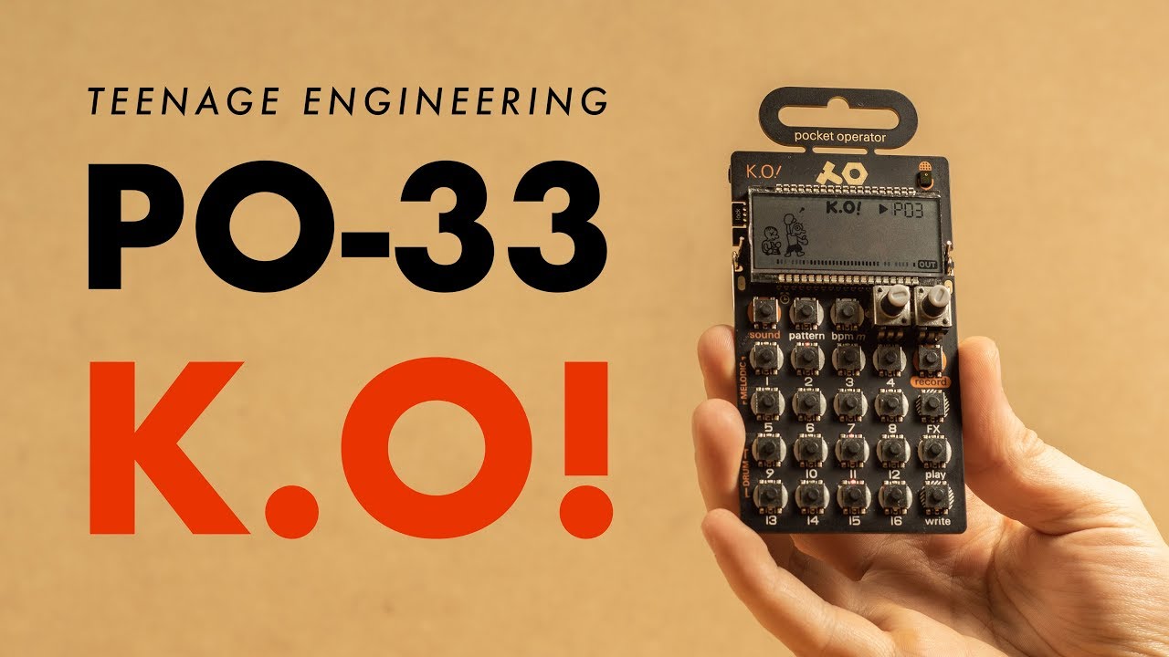 Teenage Engineering PO-33 K.O! : Портативный микросэмплер!