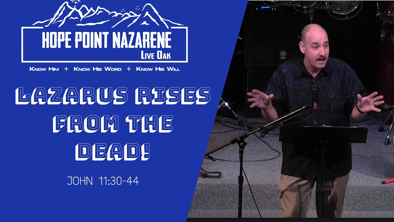 Lazarus rises from the dead!
