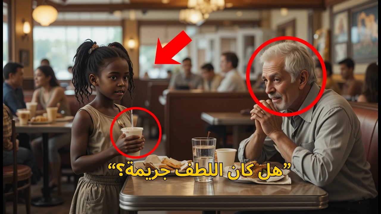 طفلة جلست مع رجل وحيد في عيد ميلاده… وفي اليوم التالي طرقت الشرطة بابها | قصة مؤثرة