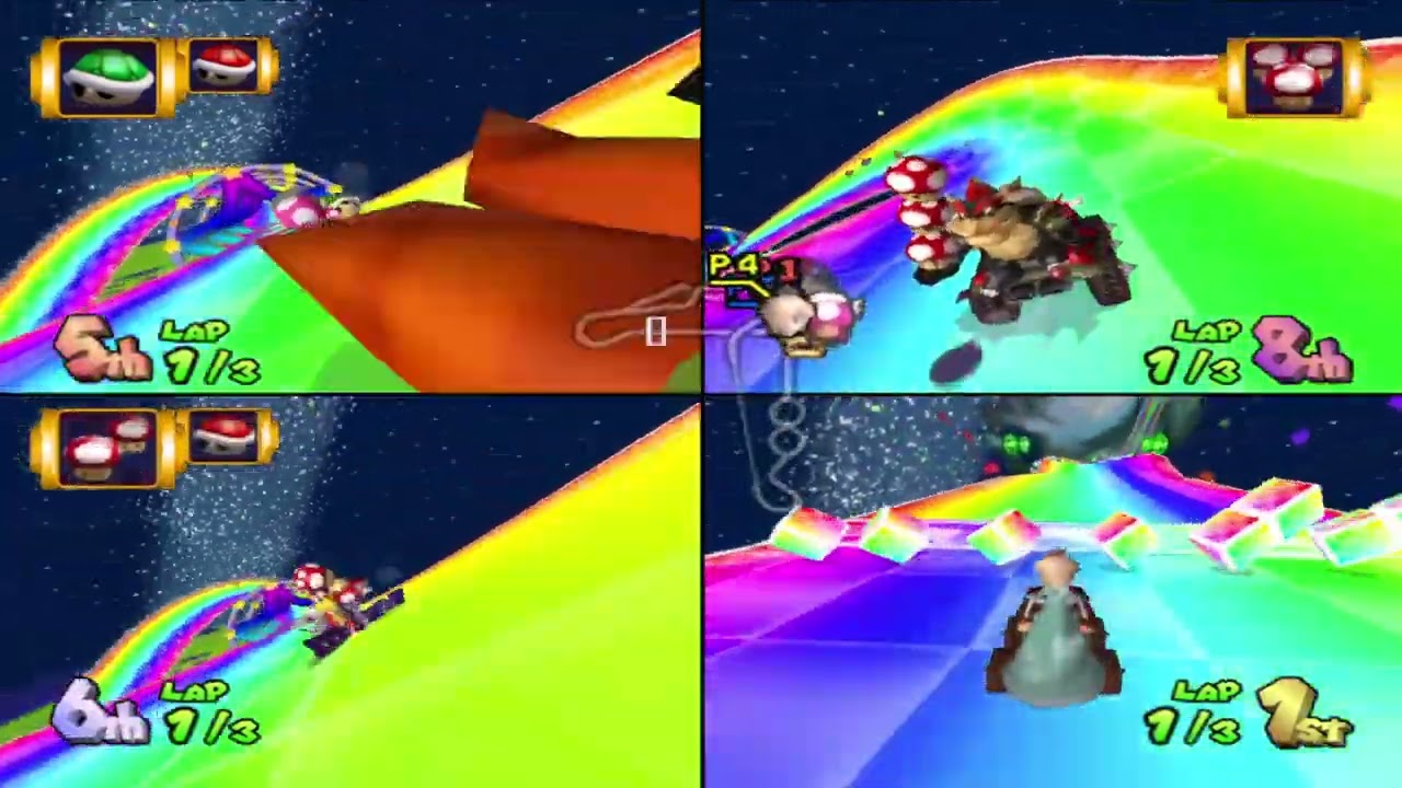 Mario Kart Double Dash Custom Tracks 4 Players Baby Daisy Vs Peach Vs Koopa Vs Rosalina Versus