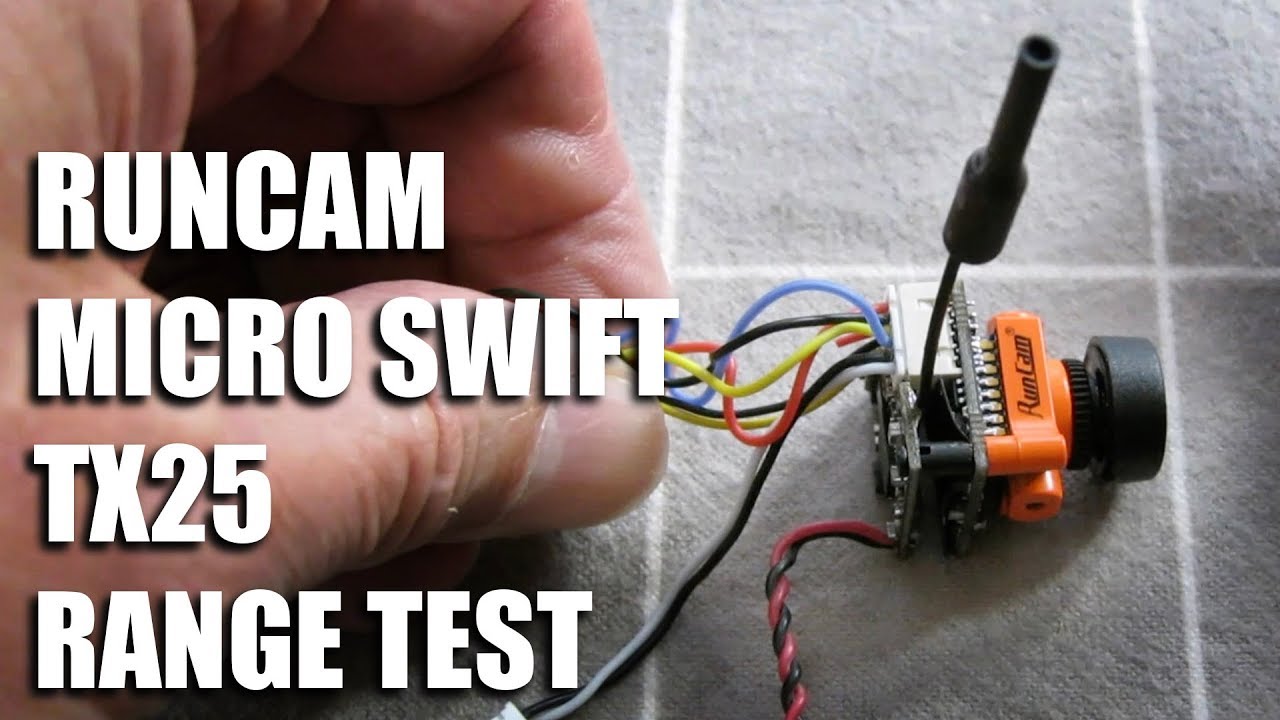 Runcam Micro Swift 2 / TX25 range
