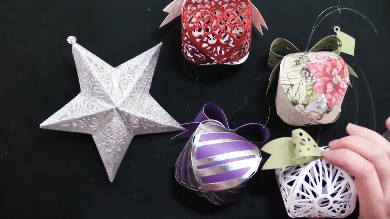 Make Your Own 3D Ornaments With Crafter's Companion Dies - Paper Wishes Webisodes