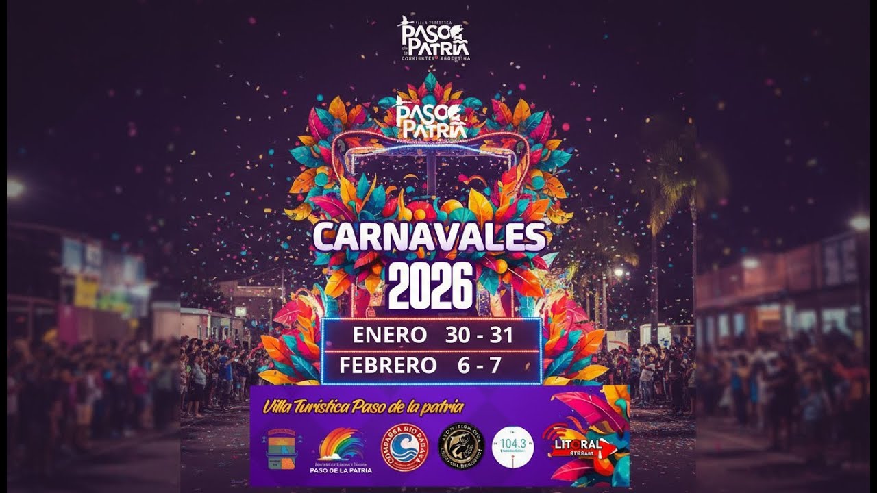 CARNAVALES PASEÑOS 2026 EN PASO DE LA PATRIA☀️