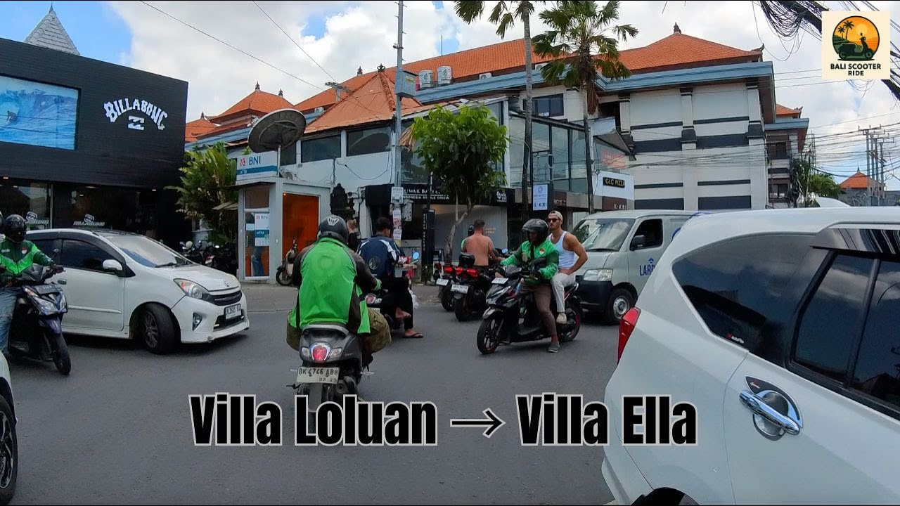 Bali Scooter Ride | Villa Loluan to Villa Ella (Canggu POV, morning, 11:55am, 14 October 2025)