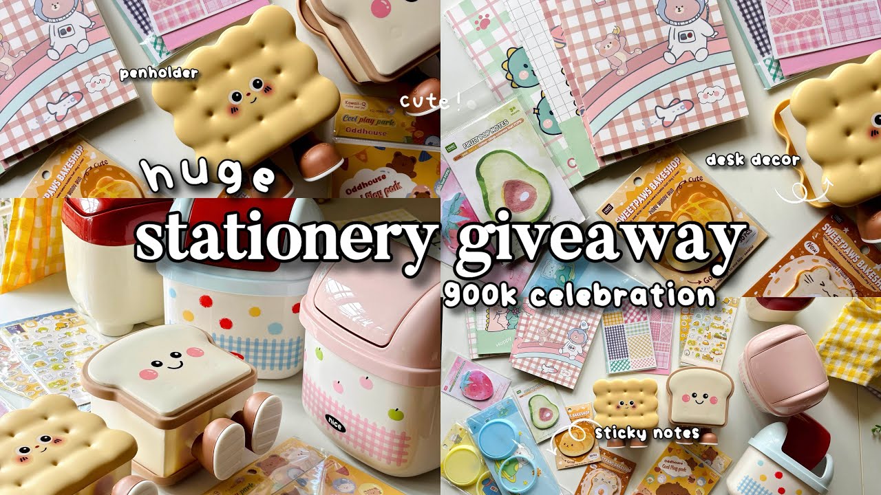 Huge stationery GIVEAWAY🍎 | ninu shaaji | Malayalam 
