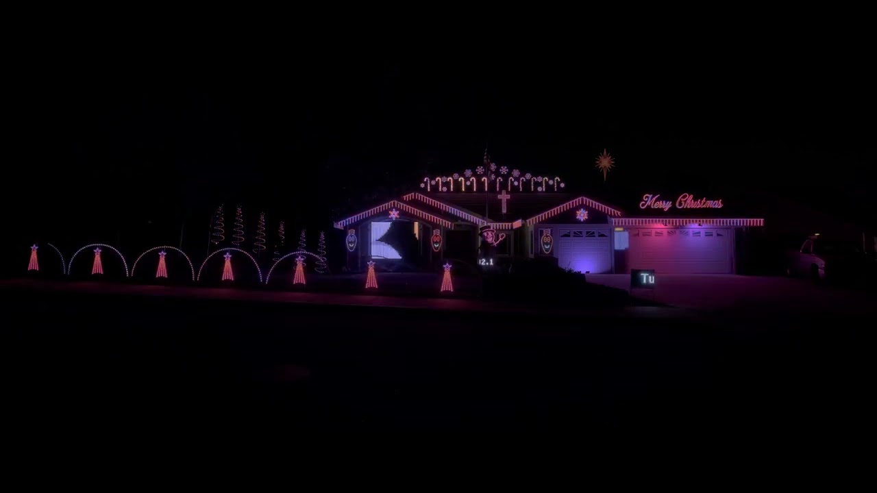 Mele Kalikimaka Bing Crosby Christmas Light Show 2024