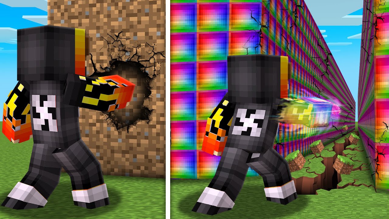 LEVEL 1 WALL VS LEVEL 9,648,849 WALL IN MINECRAFT !!!