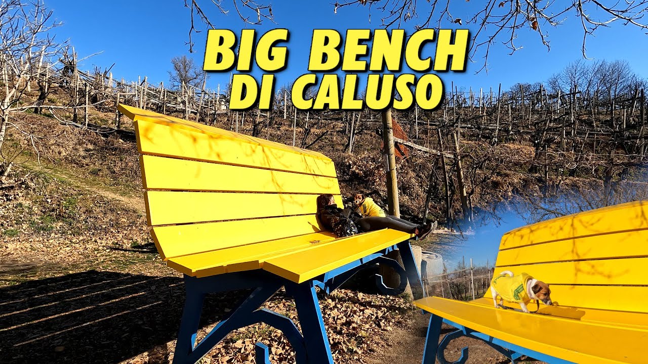 LA BIG BENCH DI CALUSO: PANCHINA GIGANTE TRA LE VIGNE DELL'ERBALUCE ED UN PANORAMA BELLISSIMO!