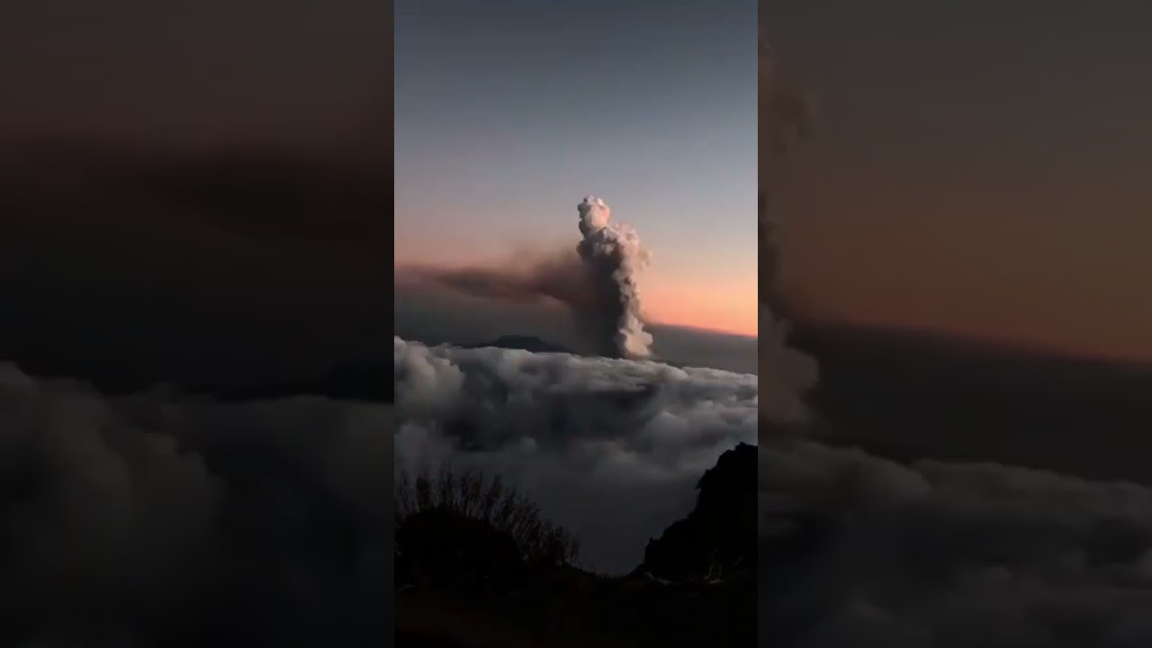 ERUPCI&Oacute;N VOLC&Aacute;N ISLA DE LA PALMA - ATARDECER C&Aacute;MARA R&Aacute;PIDA 1&ordm; D&Iacute;A - #SHORTS