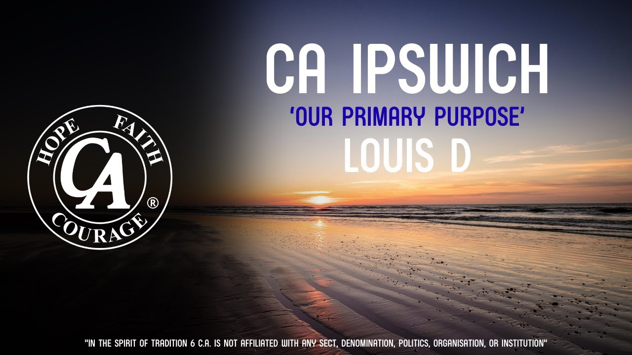 Cocaine Anonymous Speaker – Louis D (21st August 2025, Ipswich UK)