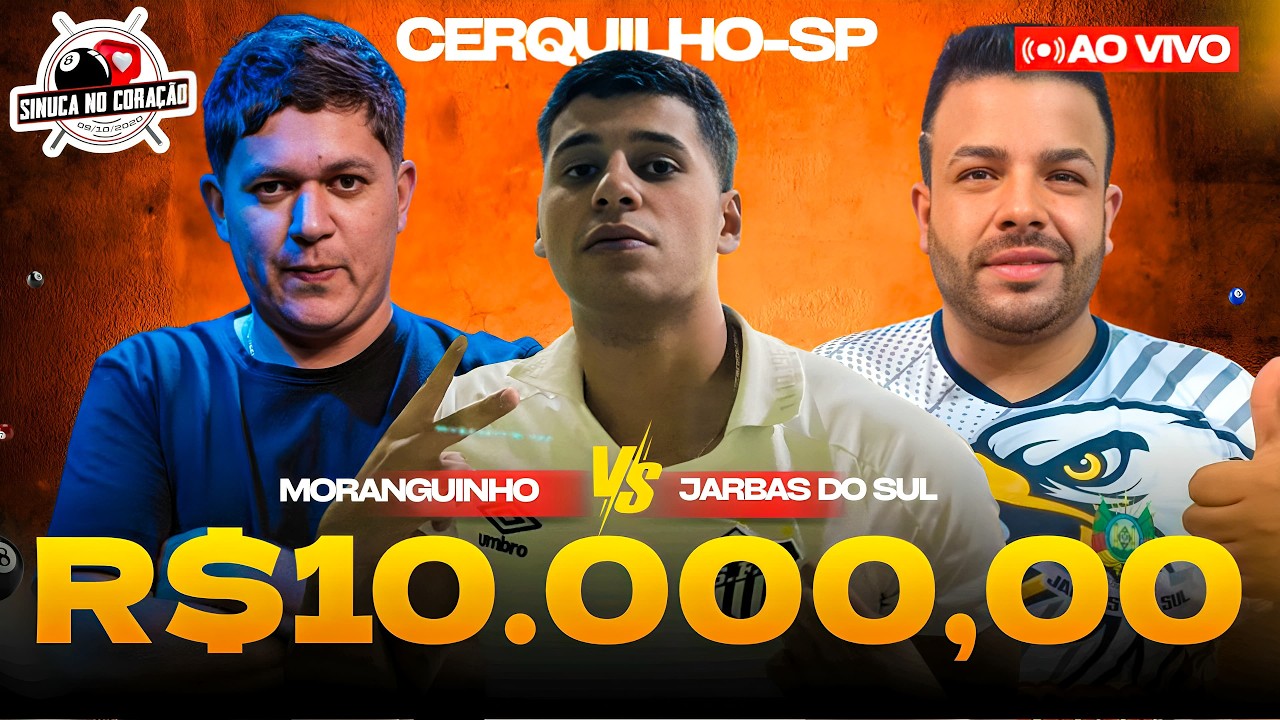 05/03 - MORANGUINHO X JARBAS DO SUL - SINUCA AO VIO EM CERQUILHO SP