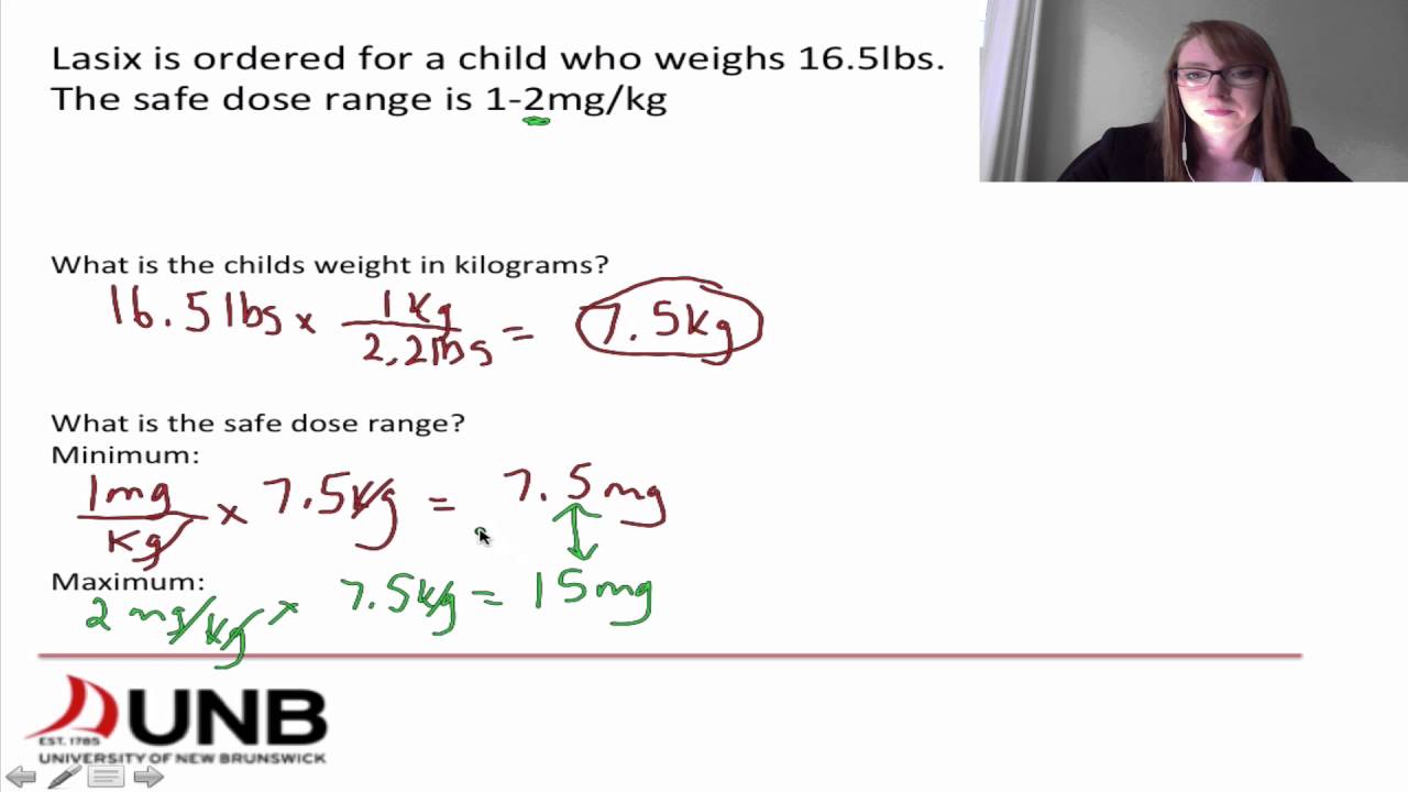 Medication math - Weight based dosage calculations part 1