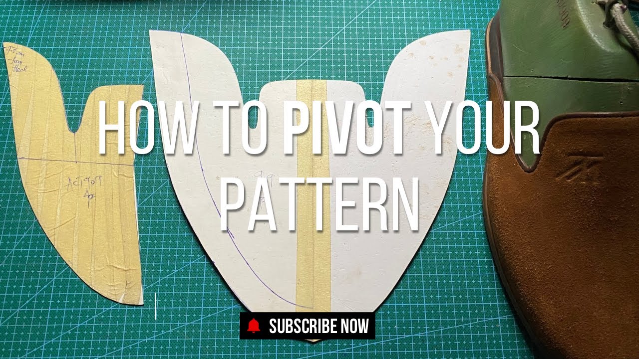 DIY Pivoting a shoe pattern tutorial - Mules edition  