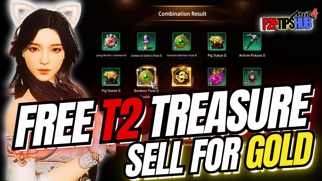 MIR4 Spirit Treasure Tier 2 F2P | FREE Tickets, Codex & Gold Farming