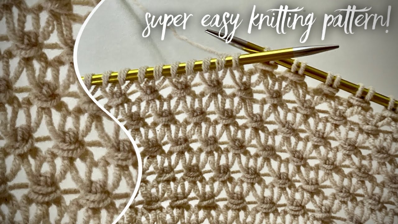 Простой красивый редкий узор для вязания топа, майки, кардигана! 🐰 Amazing knitting pattern!