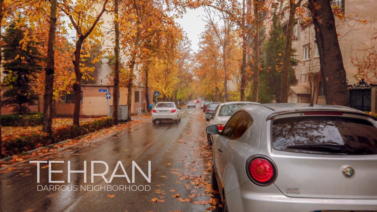 TEHRAN 2020 (4K) - Darrous Neighborhood in the Fall / تهران، دروس