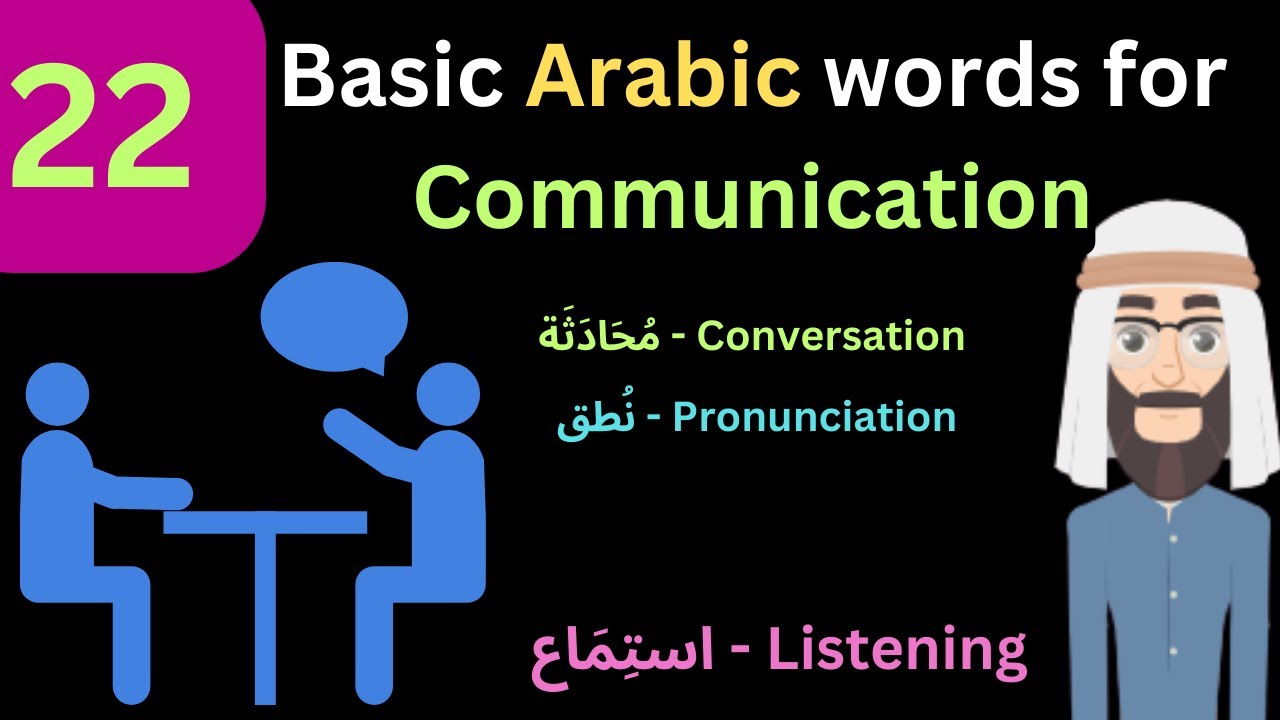 22 ARABIC WORDS you need to know about communication | Arabic Learners Online
