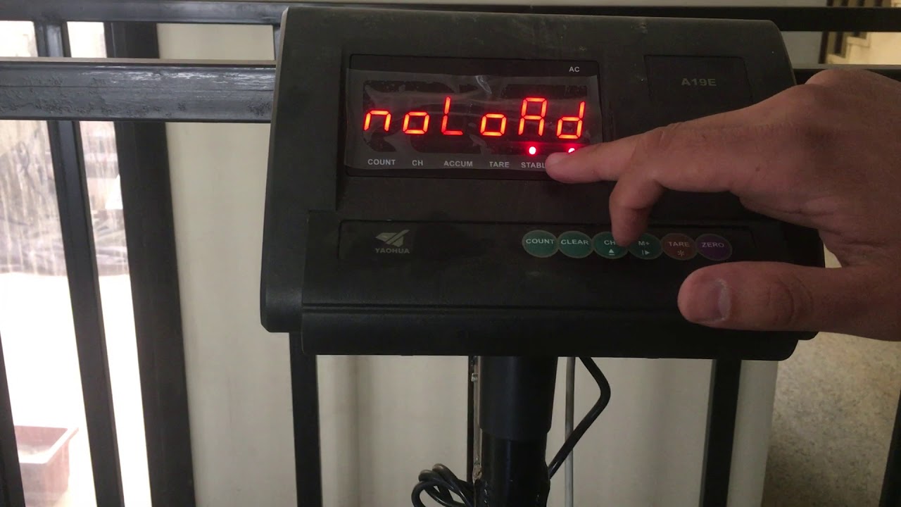 YAOHUA A19 Indicator Calibration معايرة شاشة