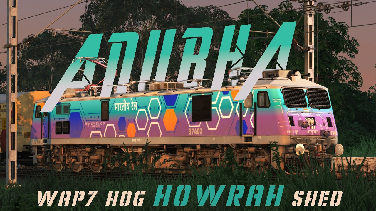 WAP 7 HOG Fitted ANUBHA Livery Howrah Shed 🔥| Most Realistic BRL Indian Railways Addon😮| First Look