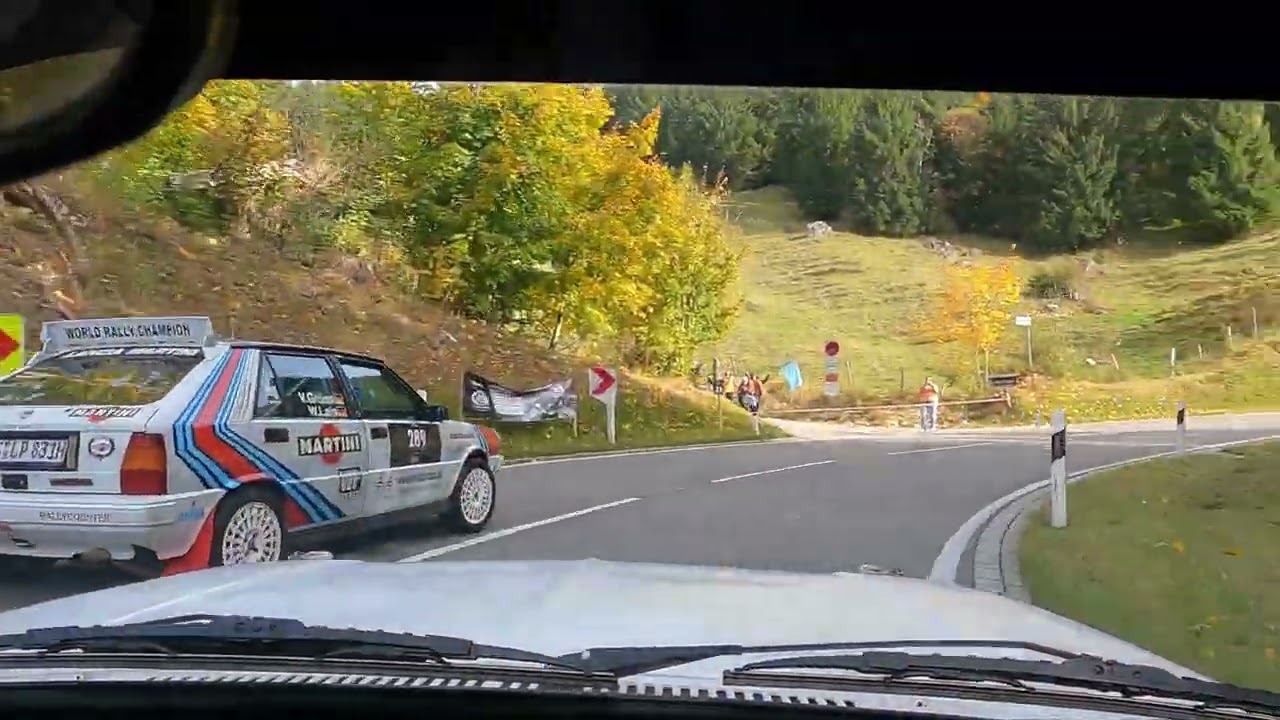 Jochpass Memorial 2025 Opel Kadett C Coupe GT/E FIA Gr. 2 onboard Lancia Delta HF &Uuml;berholman&ouml;ver