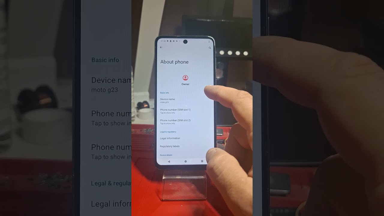 Motorola G23 See Ram and Storage