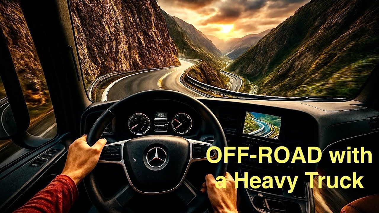🎥POV⚠️🚒 OFF ROAD with concrete mixer truck ✔️