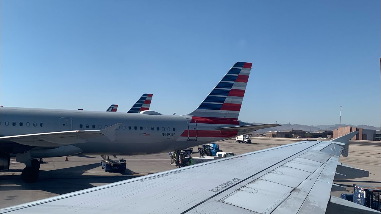 american airlines Airbus A321 takeoff from phoenix sky harbor 🛫