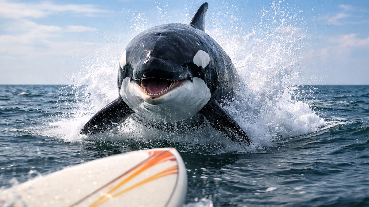 Massive Orca Attacked a Surfer &mdash; What Happened Next Shocked Everyone!
