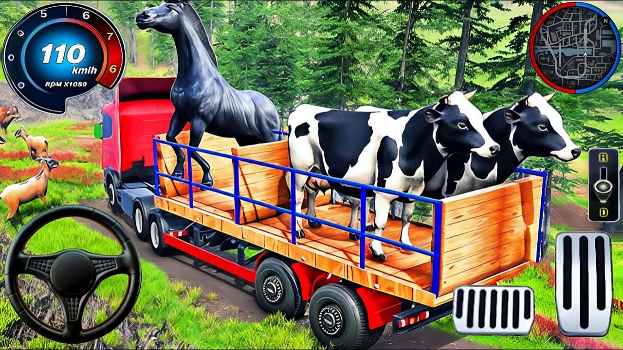 Farm Animal Truck Transport Simulator - Real Zoo Transporter Truck Driving - Android GamePlay