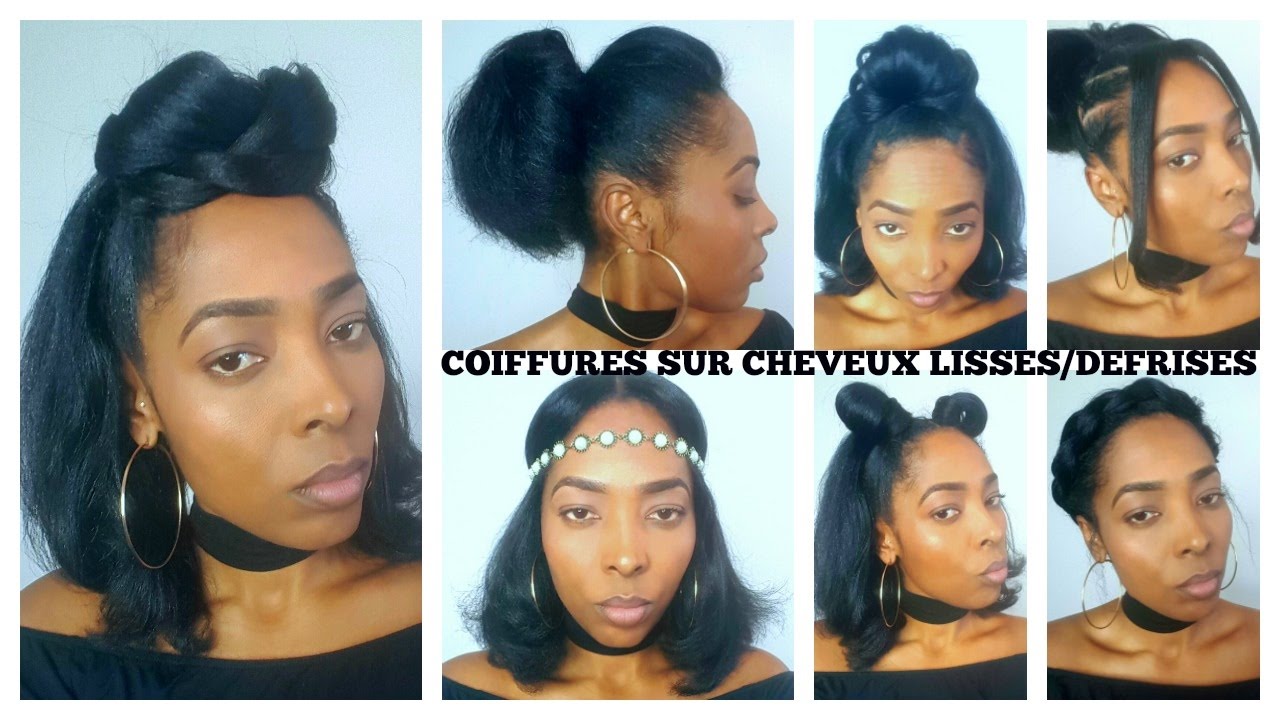 13 COIFFURES SUR CHEVEUX CRÉPUS LISSÉS OU DÉFRISÉS!!