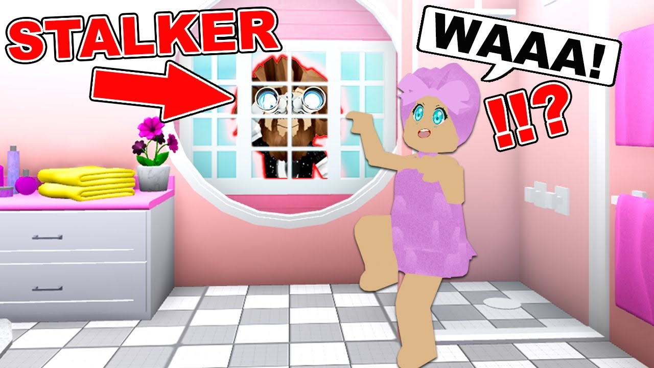 I Caught My Creepy Neighbour STALKING Me In Bloxburg.. (Roblox)