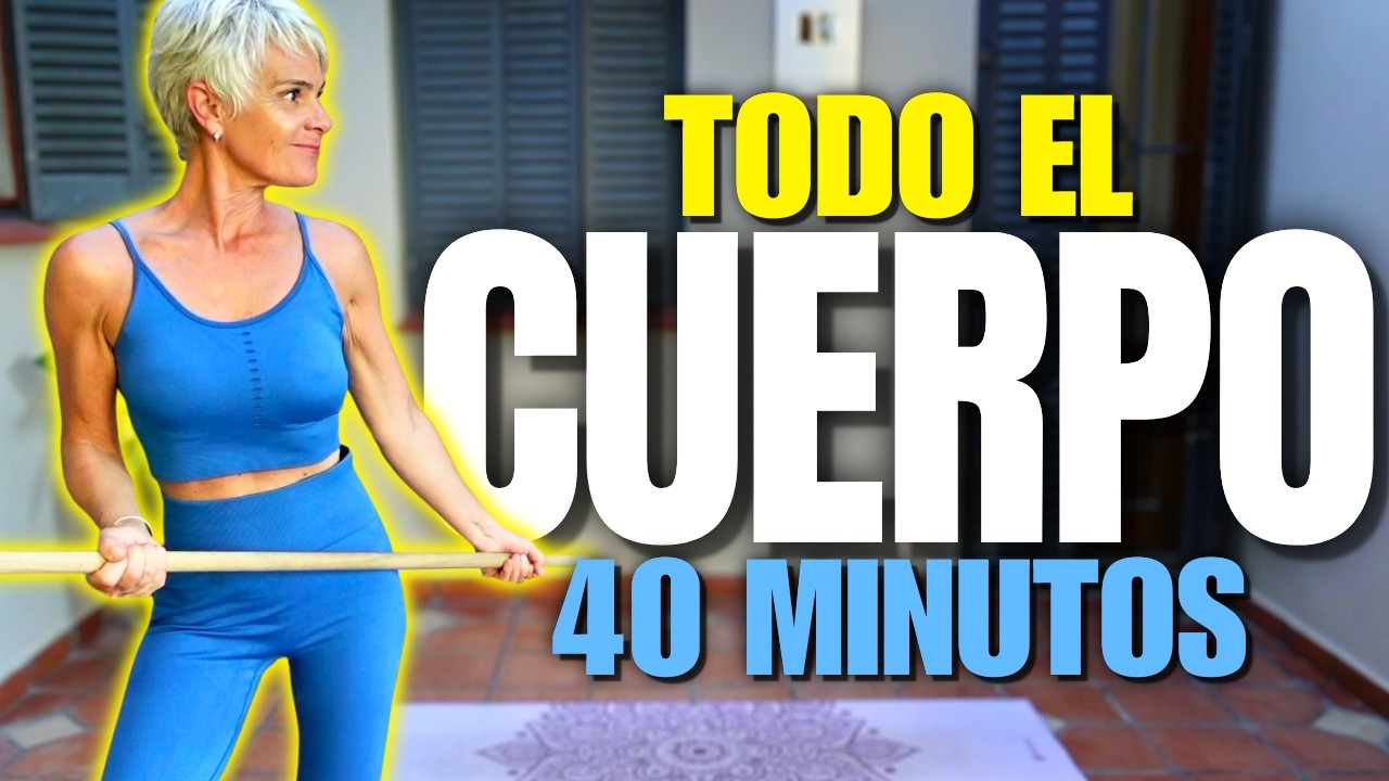 40 MINUTOS TODO EL CUERPO: Transforma tu figura en casa solo con un palo 🧹✨| Cuerpo Activo TV