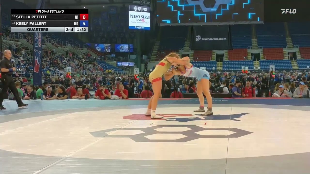 USMC Junior & 16U Nationals | 140 lbs Quarters | Stella Pettitt vs Keely Fallert