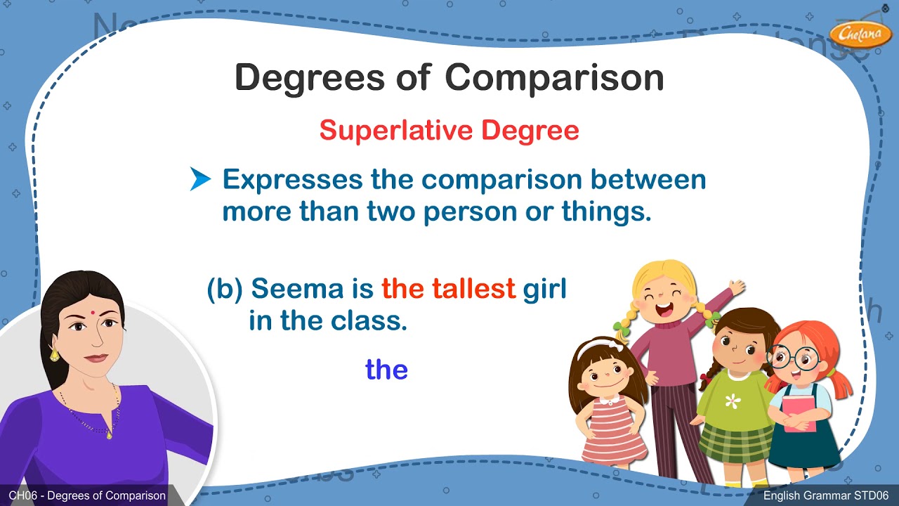 Grade 6 English - Degrees of Comparison