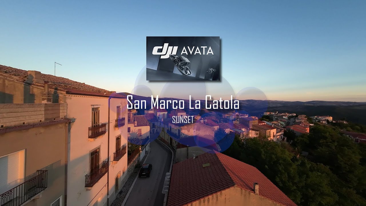 San Marco la Catola al tramonto - Dji AVATA  - Low lights test