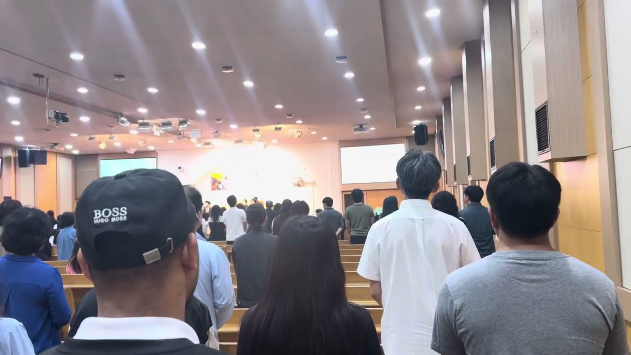 Sunday service at Aandong Church 