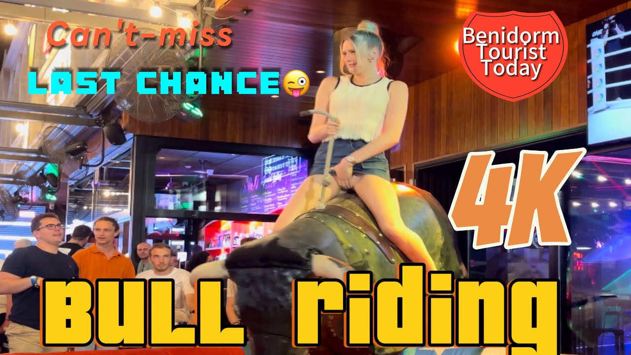 She is very cheki 🤪I think so! Mechanical bull ! Benidorm bull 🐂