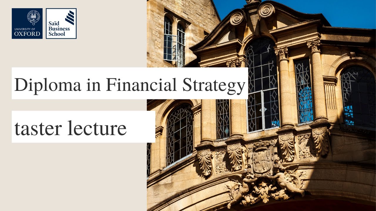 Diploma in Financial Strategy Taster Lecture: Mergers, Acquisitions and Joint Ventures